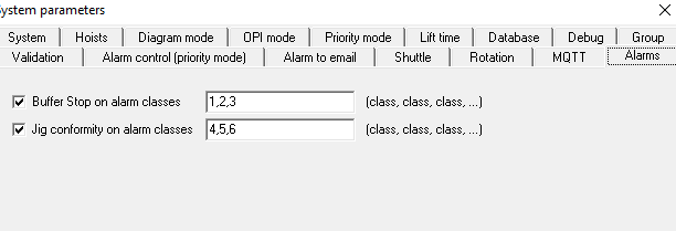 AlarmClasses
