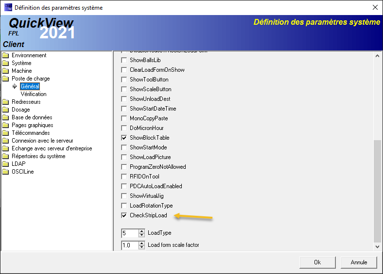 CheckStripLoad