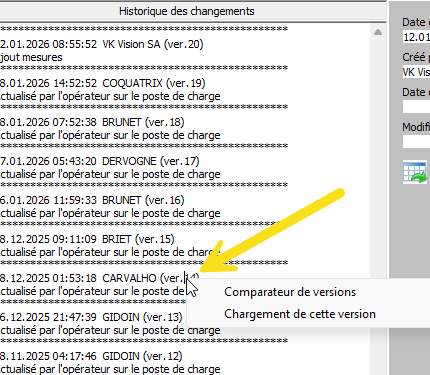 CompareVersionMenu