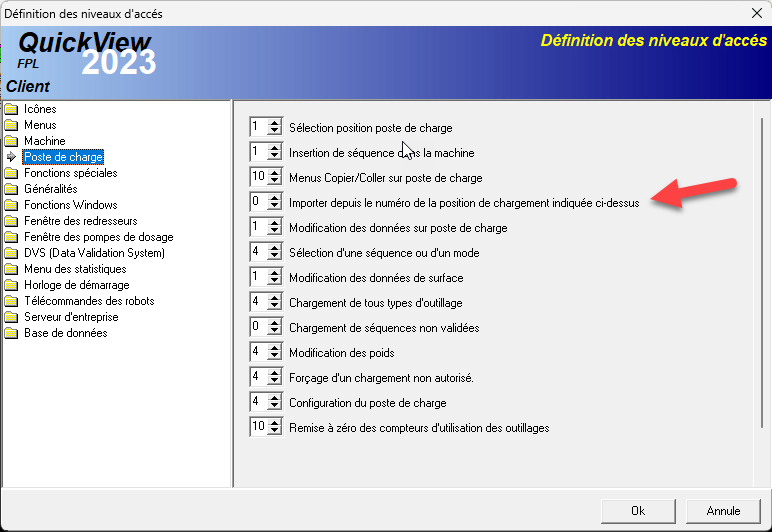 Lecture de la position
