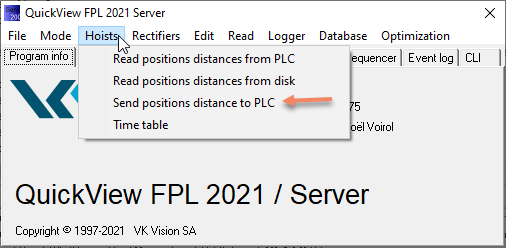 SendDistanceToPLC