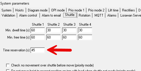 Shuttlereservationtime